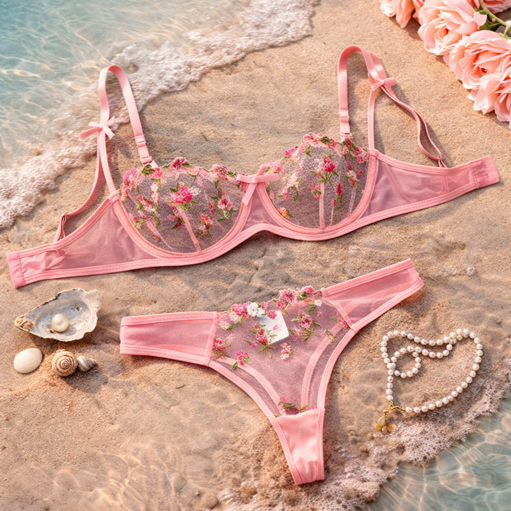 'Don't Make Me Blush' Lingerie Set